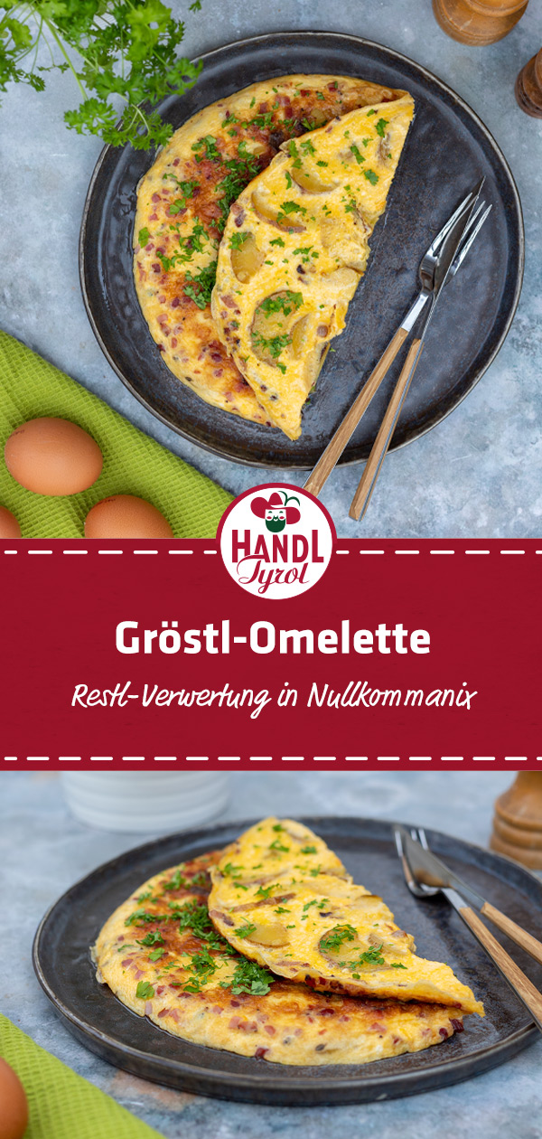 Gröstl omelette with bacon cubes - HANDL TYROL
