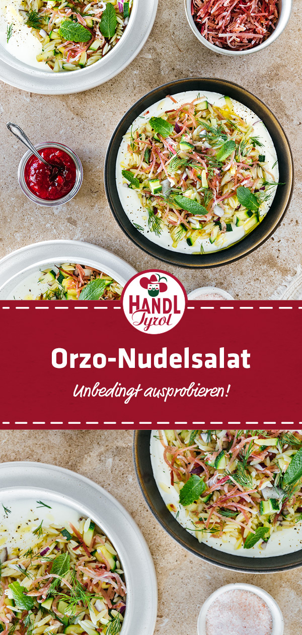 Mediterranean orzo and speck julienne salad - HANDL TYROL