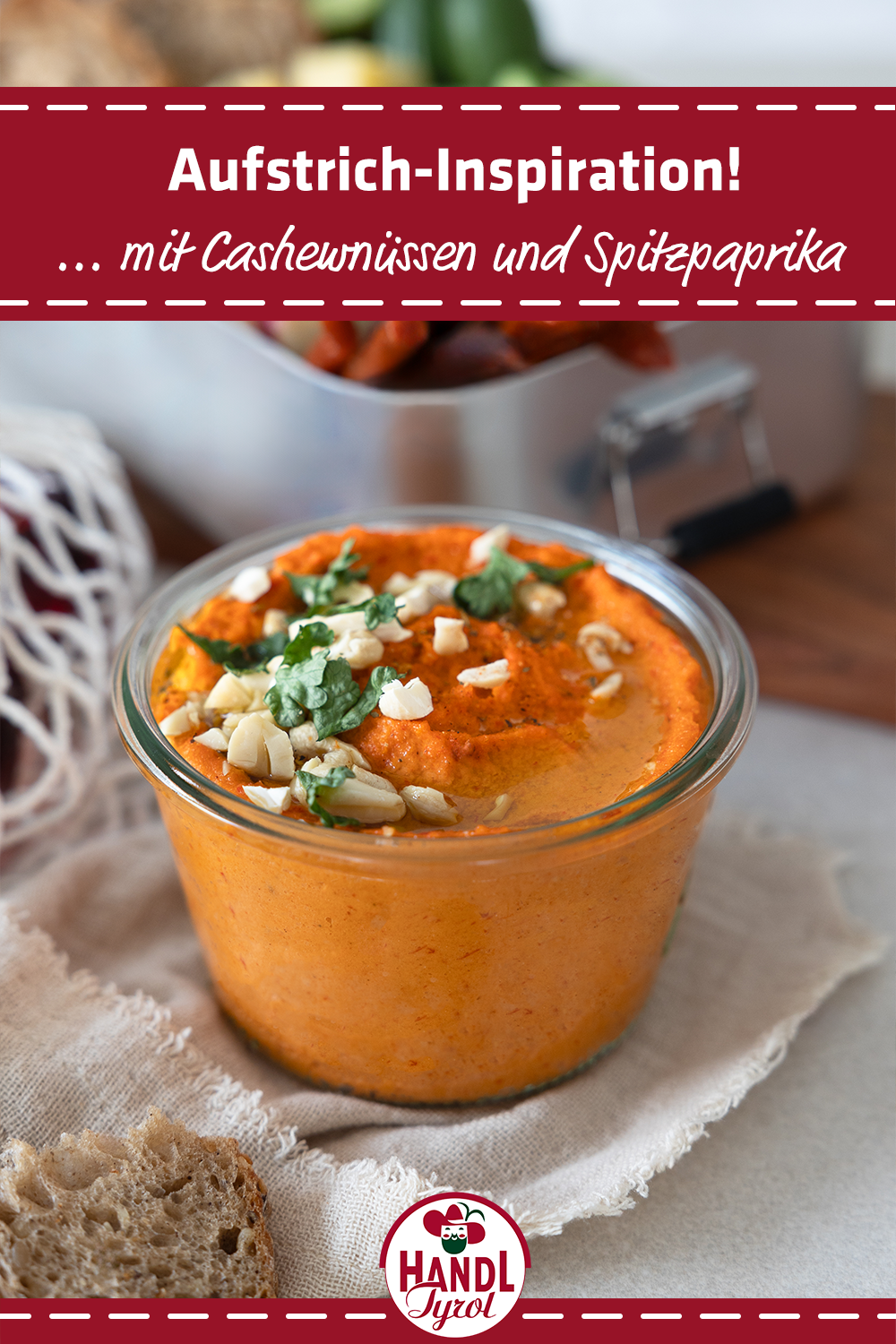 Cashew Bell Pepper Spread - HANDL TYROL