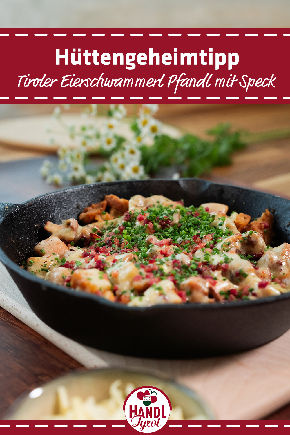 Chanterelle Skillet with Tyrolean Bacon - HANDL TYROL