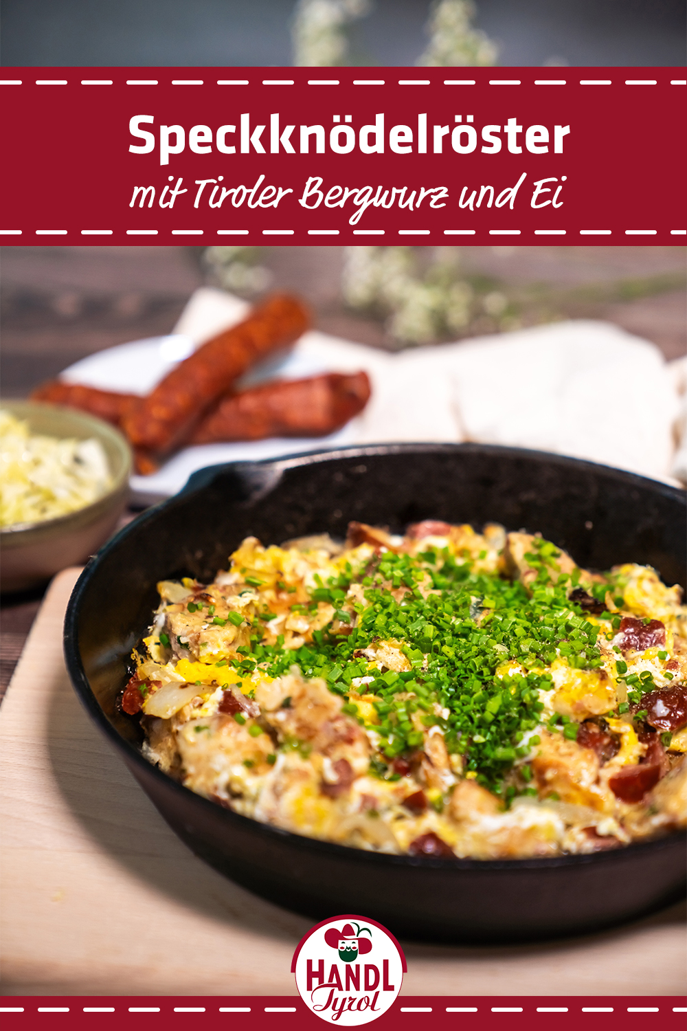 Stir fried Tyrolean Ham Dumpling pan with eggs - HANDL TYROL