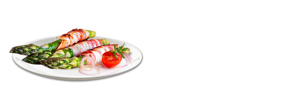 Tyrolean barbecue bacon with asparagus Handl Tyrol