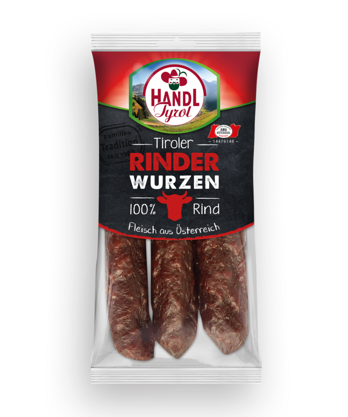 Tyrolean beef sausage 100% beef Handl Tyrol