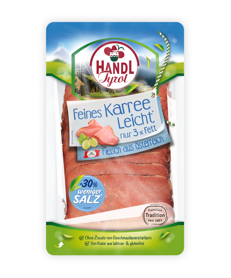 Fine Loin Light 3% fat less salt 70g Handl Tyrol