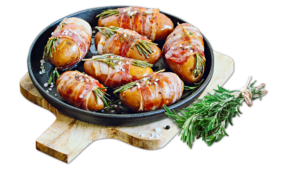 Tyrolean barbecue speck with potatoes Handl Tyrol